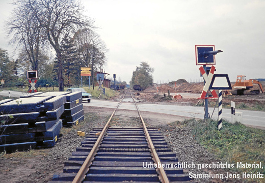 EBOE7876 Bf Blumendorf Bau Industriegleis 1974